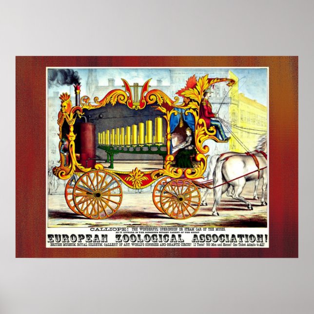 Póster ¡Calliope! poster publicitario de 1874 (Frente)