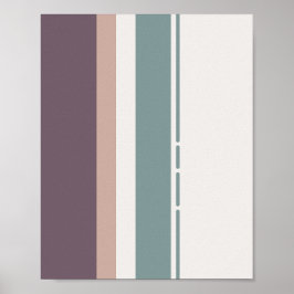 Póster Calm Neutral Stripes – Minimal Wall Composition