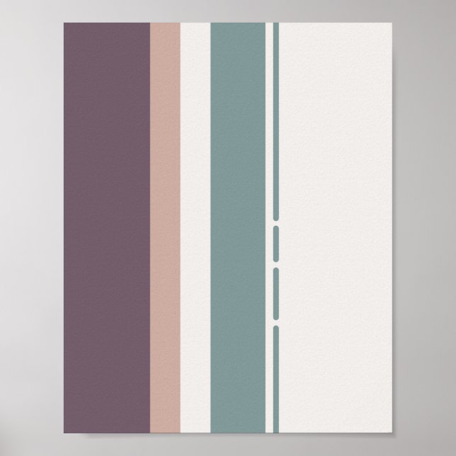 Póster Calm Neutral Stripes – Minimal Wall Composition (Frente)