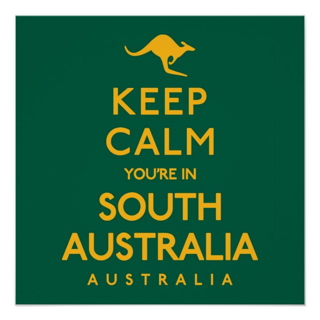 Póster ¡Calma, estás en el sur de Australia! (Anverso)