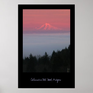 Póster Calmness, capilla del Mt., Oregon