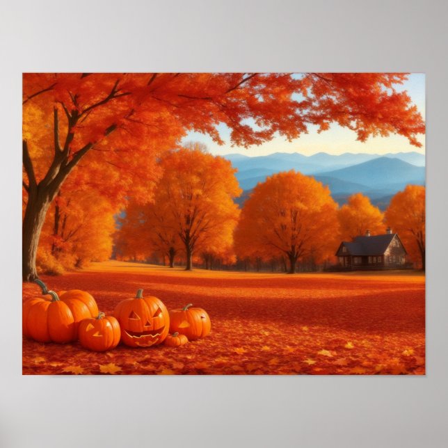 Póster Calor de otoño (Frente)