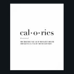 Póster Calorías de definición<br><div class="desc">Calorías de definición</div>