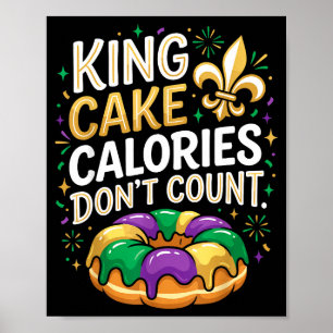 Póster Calorías de Rosca de Reyes No Cuentan Carnaval de