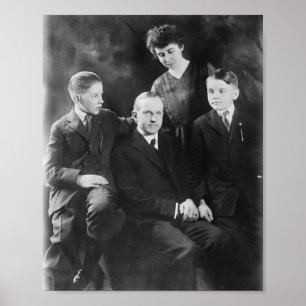 Póster Calvin Coolidge and Family