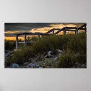 Póster Calzada de la playa