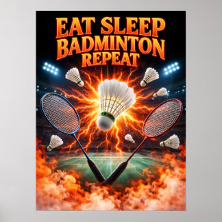 Póster Calzado Retro de Bádminton Pirata