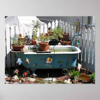 Póster Cama de flores