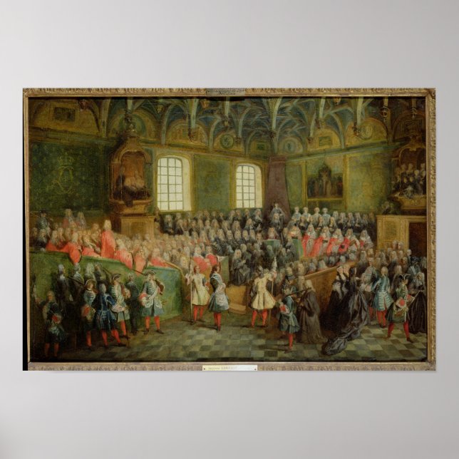 Póster Cama de Justicia en el Parlamento (Frente)