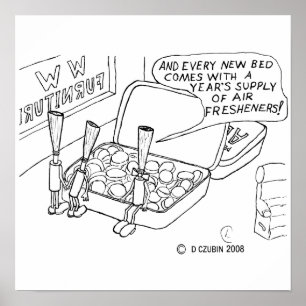 Póster Cama de la menta