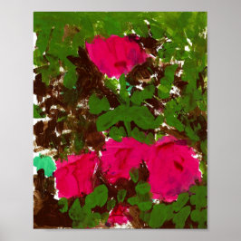 Póster Cama de Rosas 