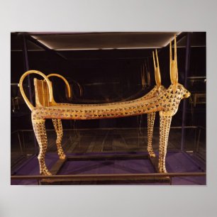 Póster Cama funeraria bajo la forma de vaca sagrada