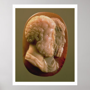 Póster Camafeo que representa Marco Aurelius (121-180) y