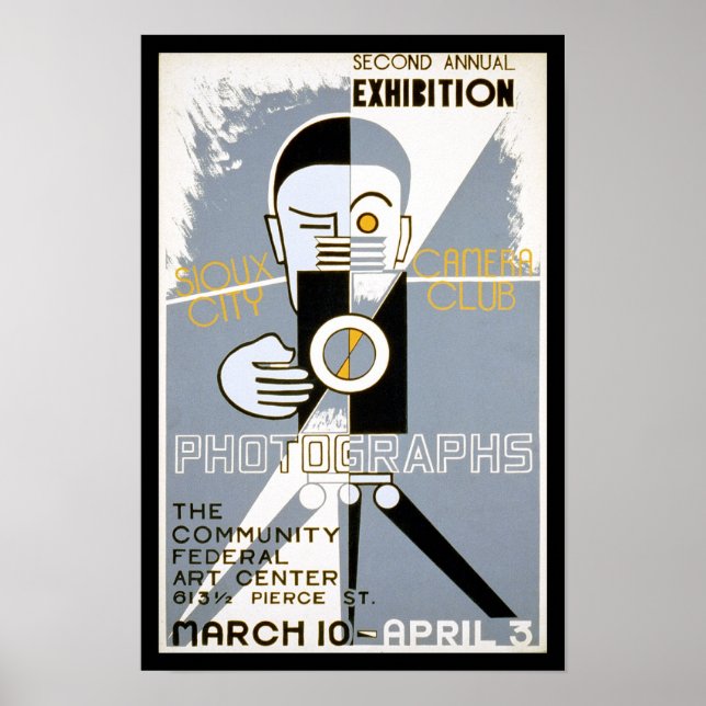 Póster Cámara Club, 1939. Fotografía de época (Frente)