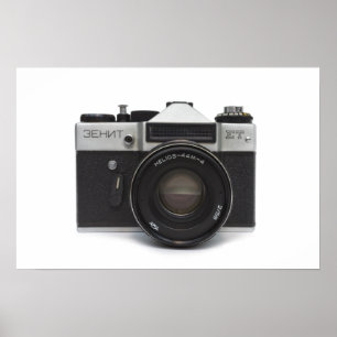 Póster Cámara de cine antigua