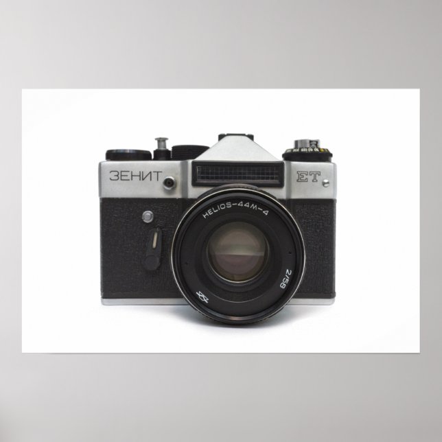 Póster Cámara de cine antigua (Frente)