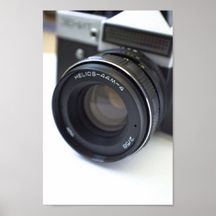 Póster Cámara de cine antigua