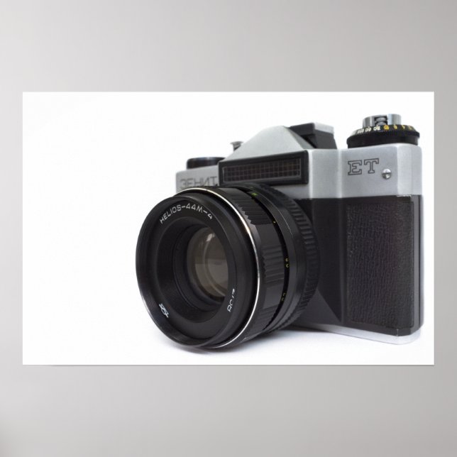 Póster Cámara de cine antigua (Frente)