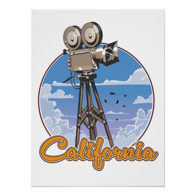 Póster Cámara de cine de California (Anverso)