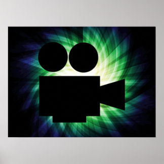 Póster Cámara de cine Guay; película de vídeo