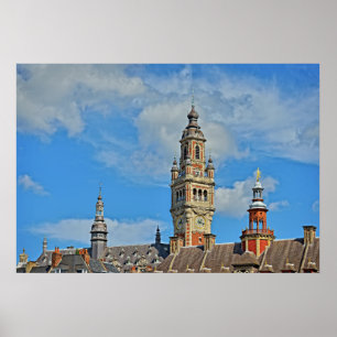Póster Cámara de Comercio de la ciudad de Lille, Francia