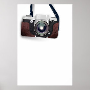 Póster Cámara de estilo vintage