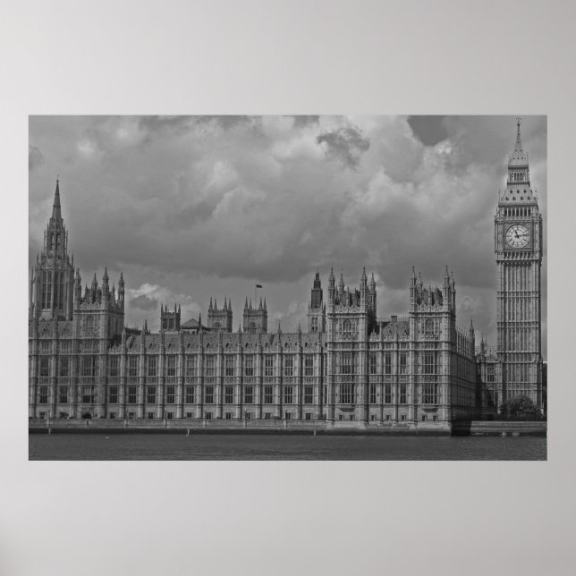 Póster Cámara de Parlamento de Londres y Big Ben (Frente)