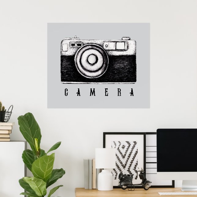 Póster Cámara de película (Oficina en casa)