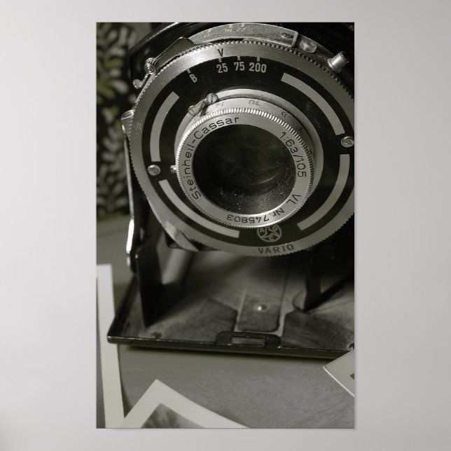 Póster Cámara de vintage (Frente)