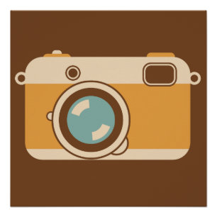 Póster Cámara de Visor de Vintage