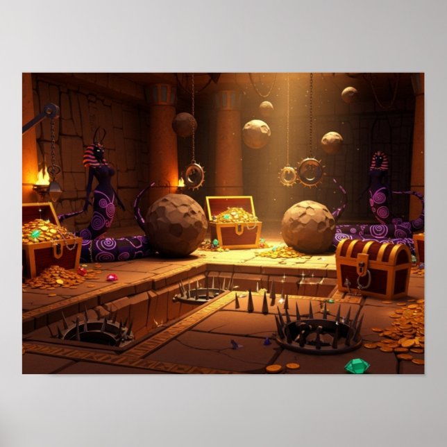 Póster Cámara del Tesoro de los Serpientes (Frente)