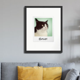 Póster Cámara Instantánea Retro para Agregar la Foto de t
