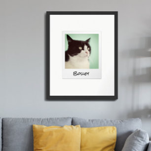 Póster Cámara Instantánea Retro para Agregar la Foto de t