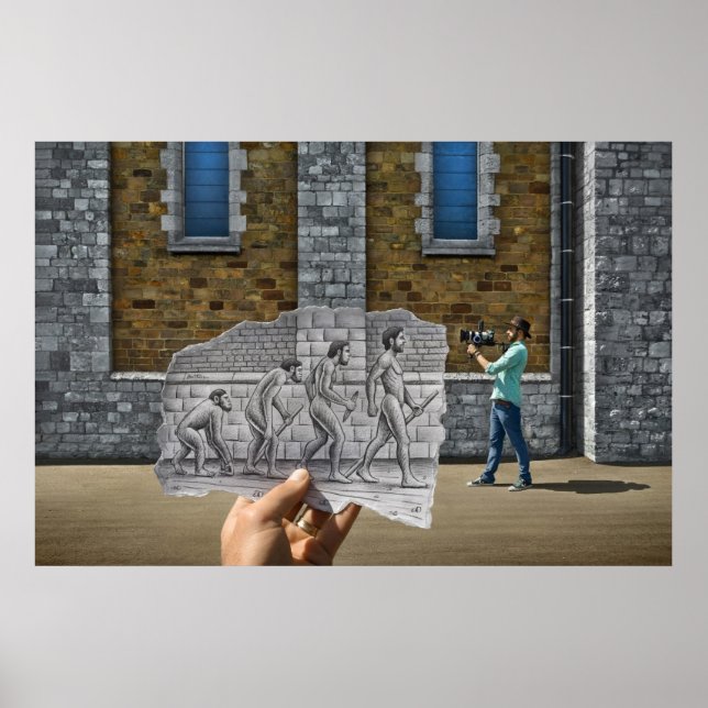 Póster Cámara Lápiz Vs - Evolución (Frente)