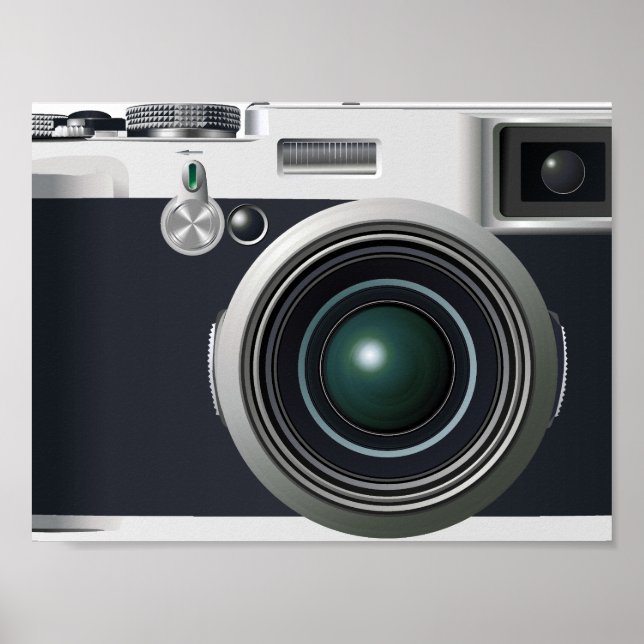 Póster Cámara negra antigua (Frente)