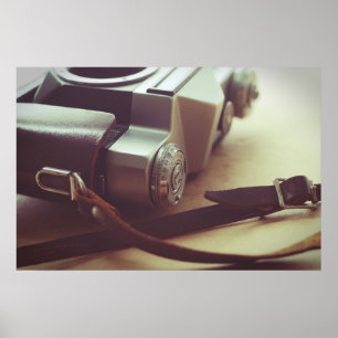 Póster Cámara Retro