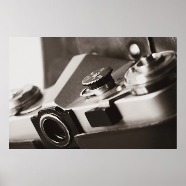 Póster Cámara Retro (Frente)