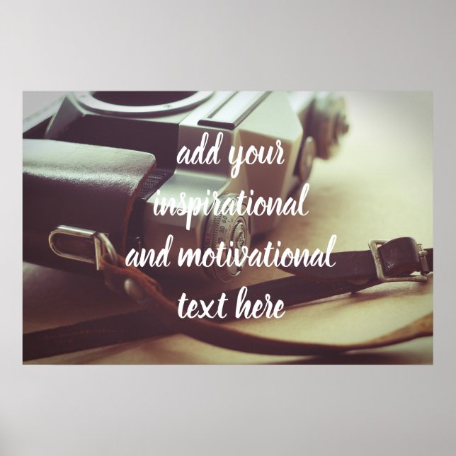 Póster Cámara Retro (Frente)