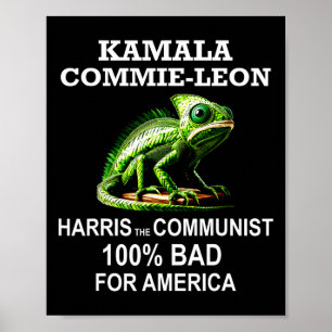 Póster Camarada Kamala Commie Leon Commieleon Comunista H