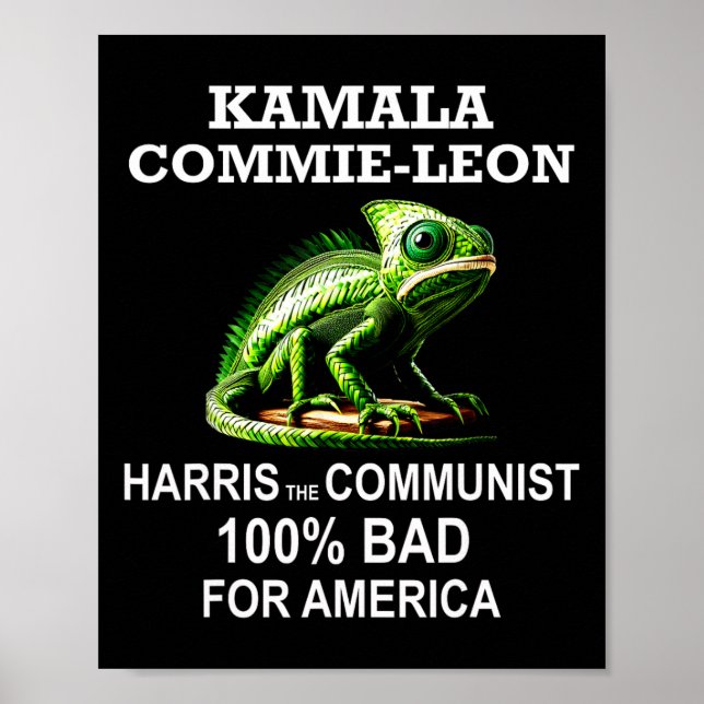 Póster Camarada Kamala Commie Leon Commieleon Comunista H (Frente)