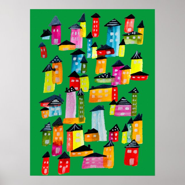 Póster Cámaras acuáticas brillantes (Frente)