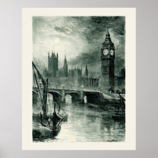 Póster Cámaras del Parlamento, Londres