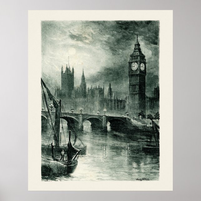 Póster Cámaras del Parlamento, Londres (Frente)