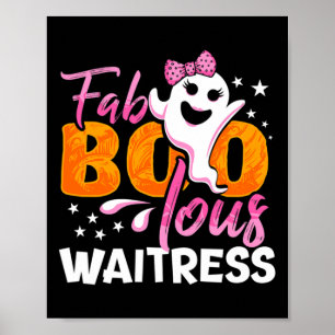 Póster Camarera Halloween Mujeres Fab Boo Lous