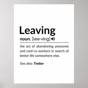 Póster Camarero gracioso que se va