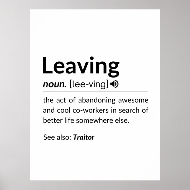 Póster Camarero gracioso que se va (Frente)