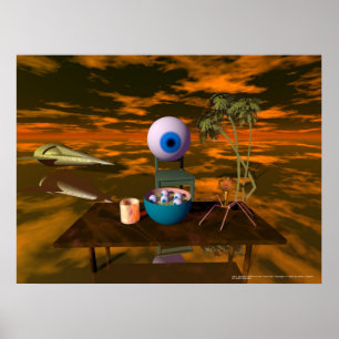 Póster ¡¡Camarero!! Hay un ojo en mi sopa...
