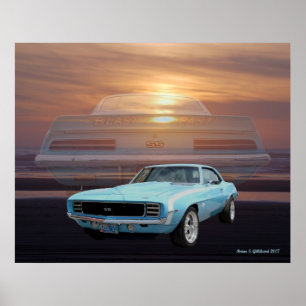 Póster camaro de 67 ss/rs
