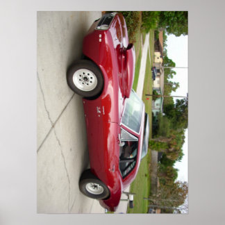 Póster Camaro de la flama roja SS 396 de 1967