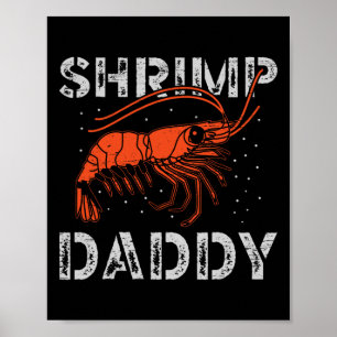 Póster Camarón Daddy Mariscos Mariscos Pesca Langostino
